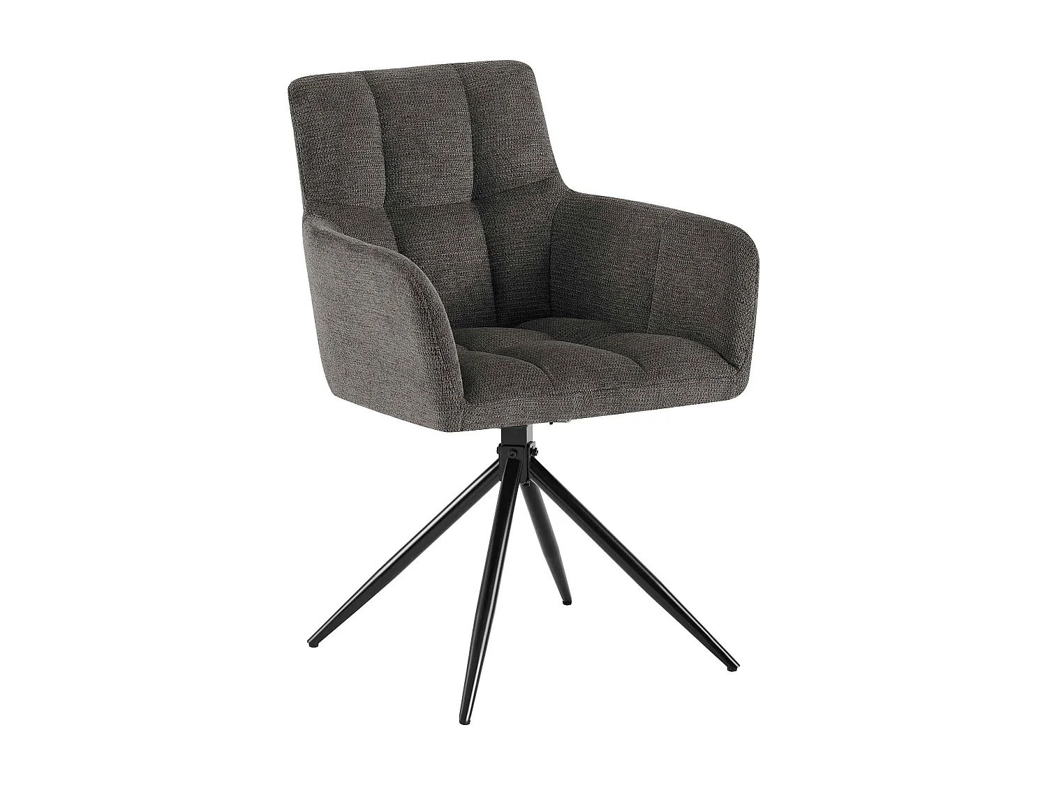 chaises avec accoudoirs - Tissu - Gris foncé - Jonah