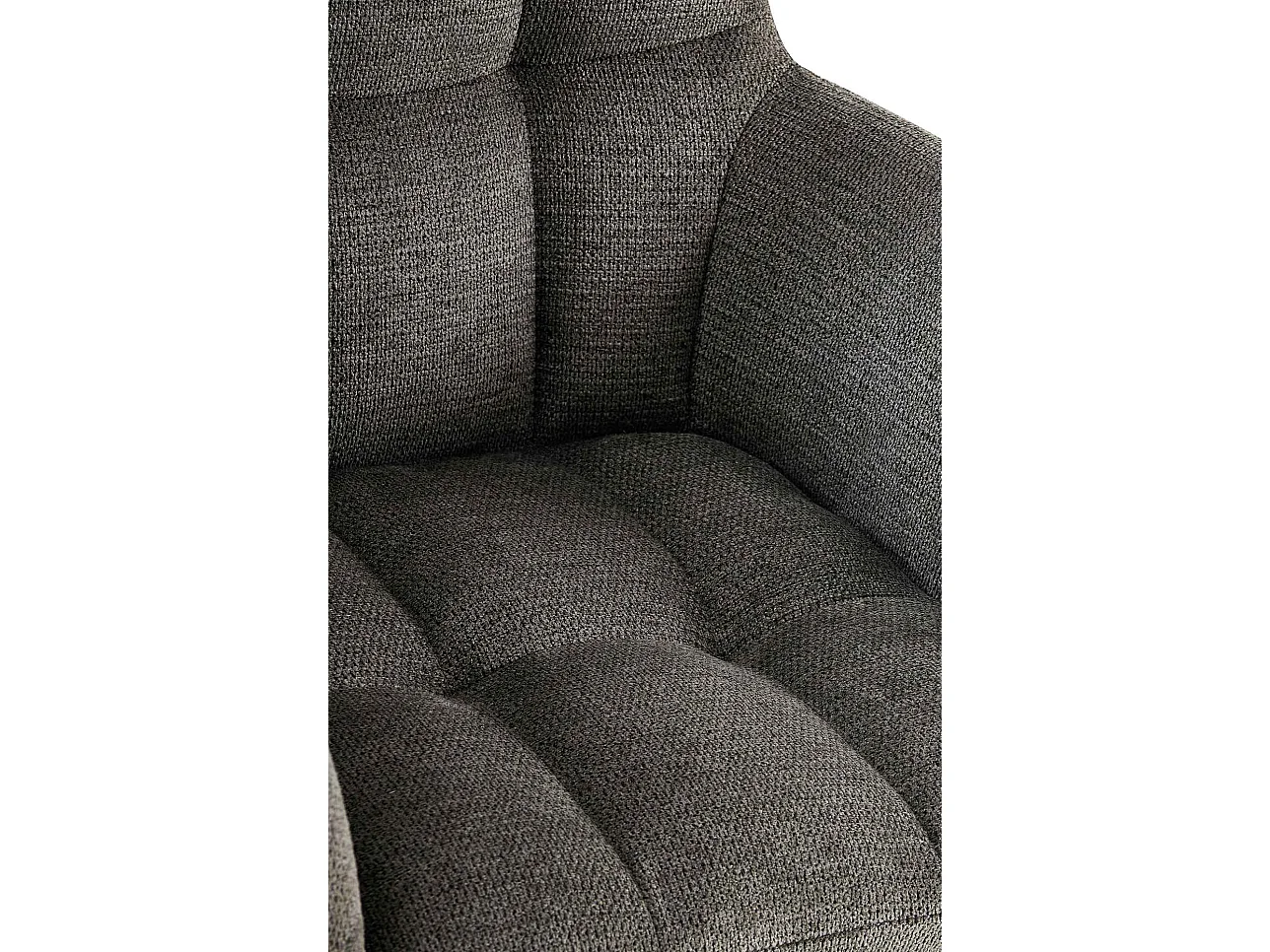 chaises avec accoudoirs - Tissu - Gris foncé - Jonah