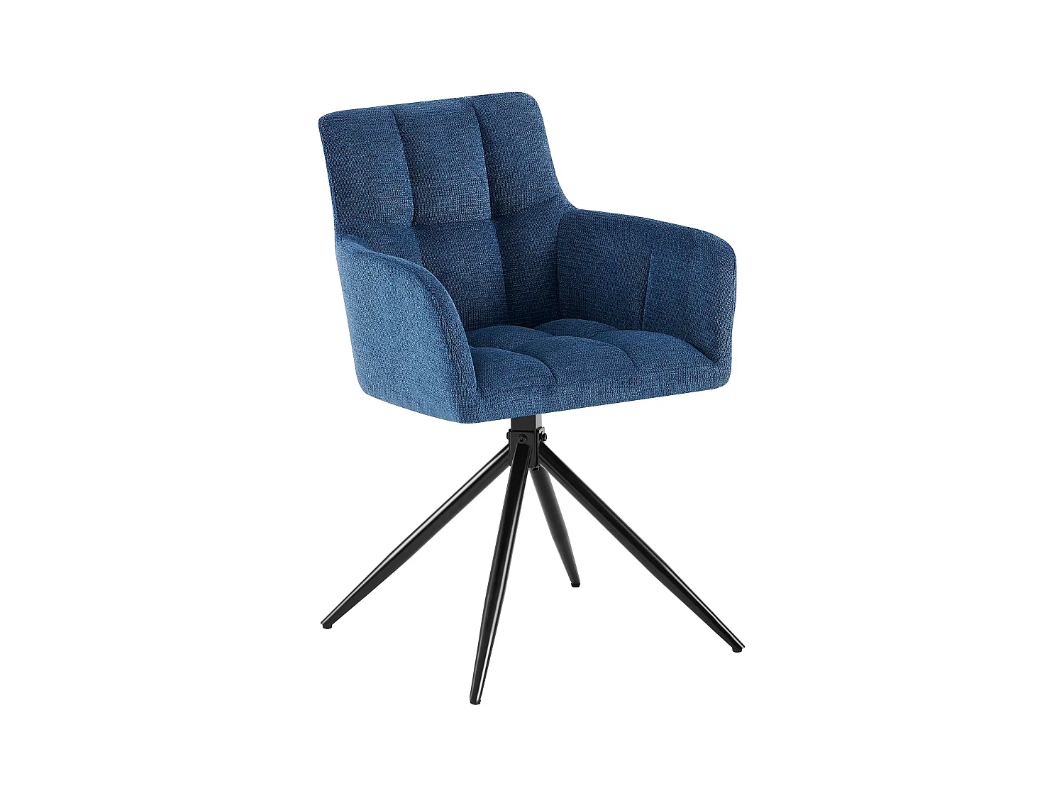 chaises avec accoudoirs - Tissu - Bleu foncé - Jonah