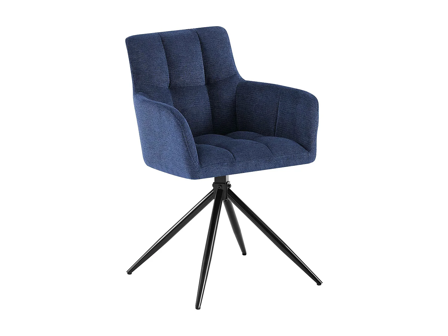 chaises avec accoudoirs - Tissu - Bleu foncé - Jonah