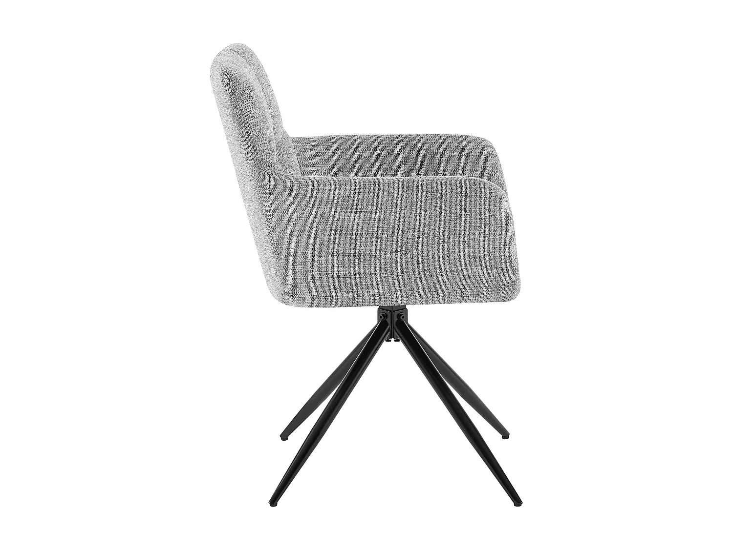 chaises avec accoudoirs - Tissu - Gris clair - Jonah