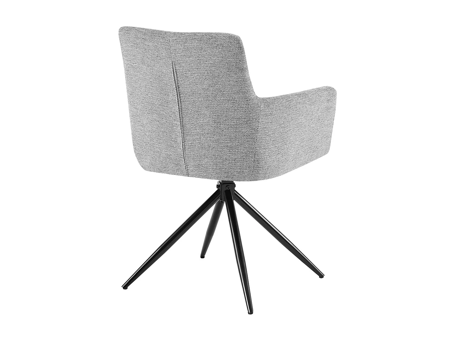 chaises avec accoudoirs - Tissu - Gris clair - Jonah