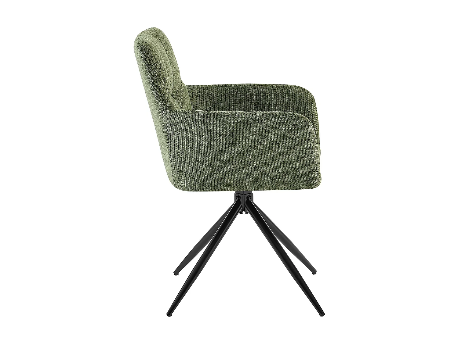chaises avec accoudoirs - Tissu - Vert - Jonah