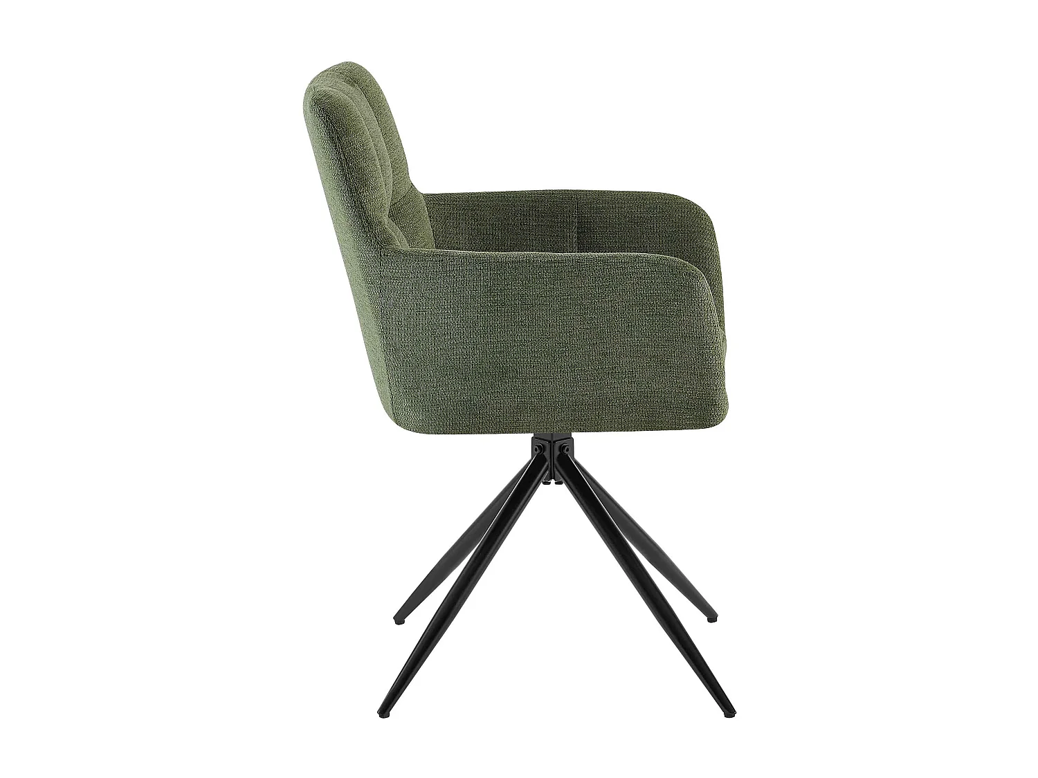 chaises avec accoudoirs - Tissu - Vert - Jonah