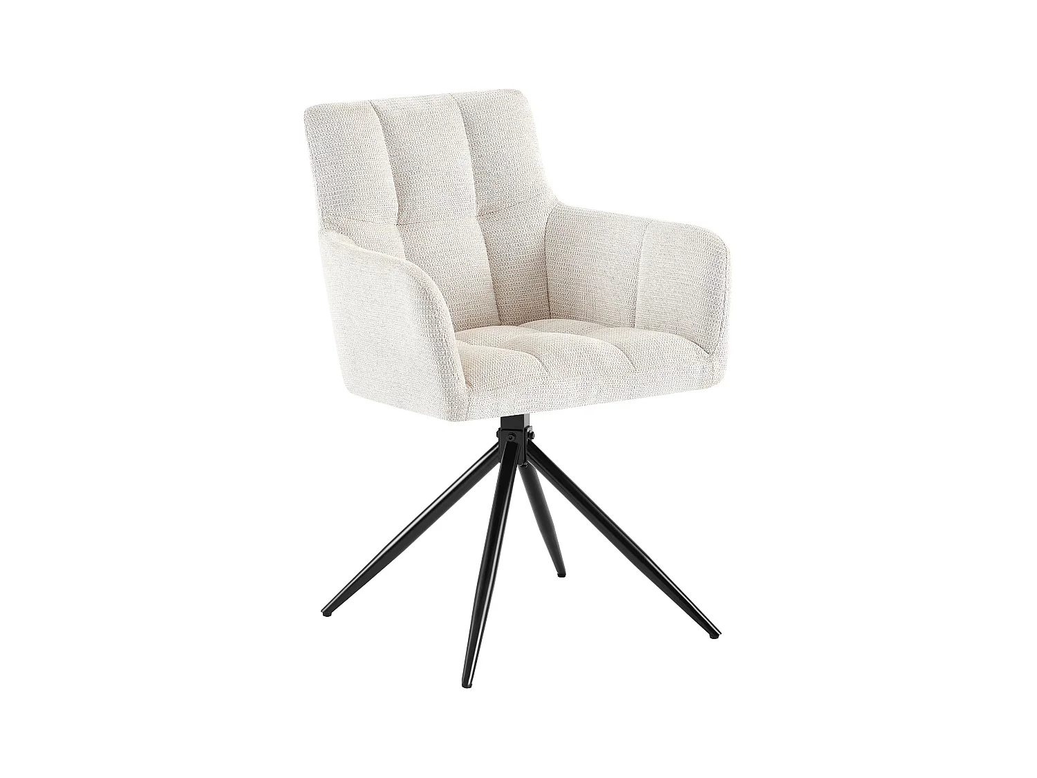 chaises avec accoudoirs - Tissu - Crème - Jonah