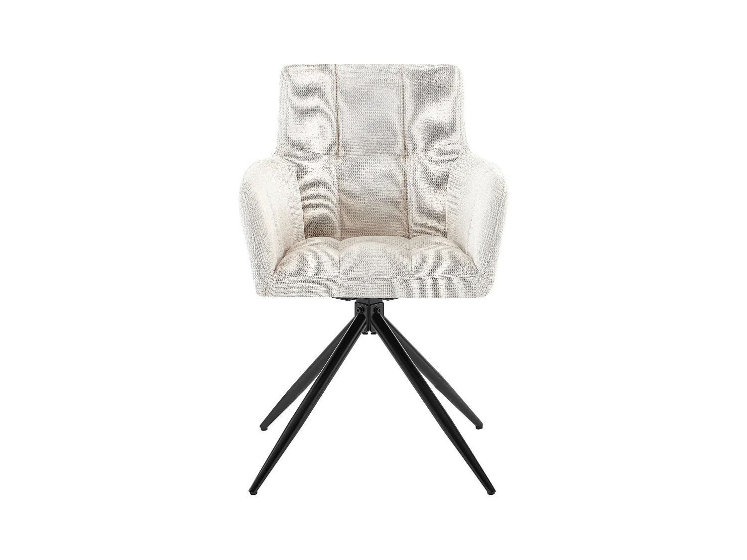 chaises avec accoudoirs - Tissu - Crème - Jonah