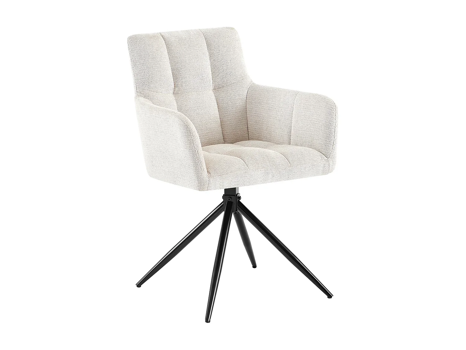 chaises avec accoudoirs - Tissu - Crème - Jonah