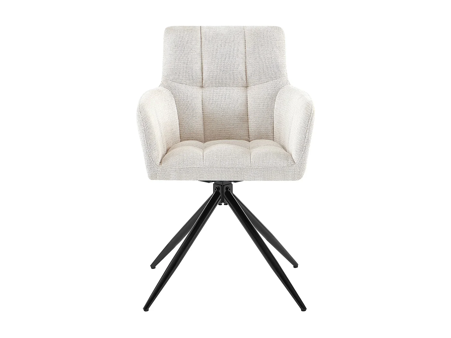 chaises avec accoudoirs - Tissu - Crème - Jonah