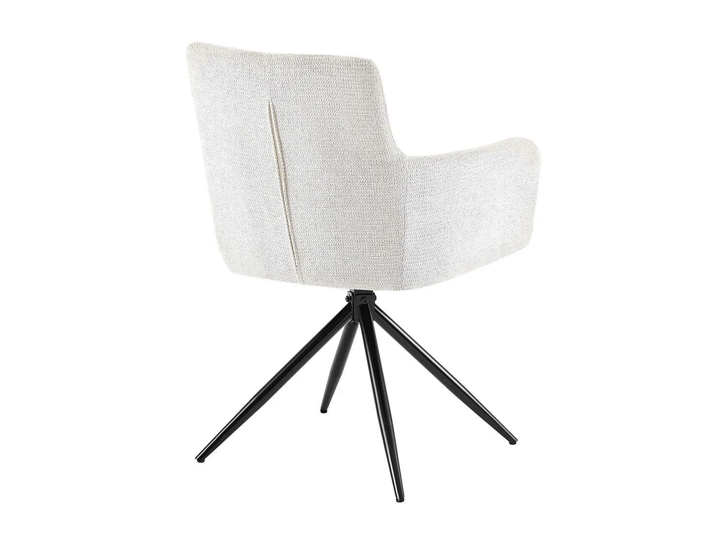 chaises avec accoudoirs - Tissu - Crème - Jonah