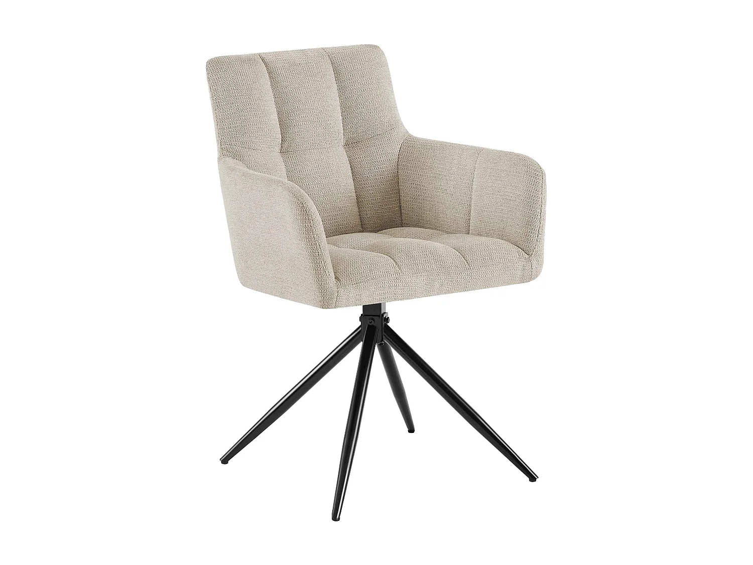 chaises avec accoudoirs - Tissu - Crème - Jonah