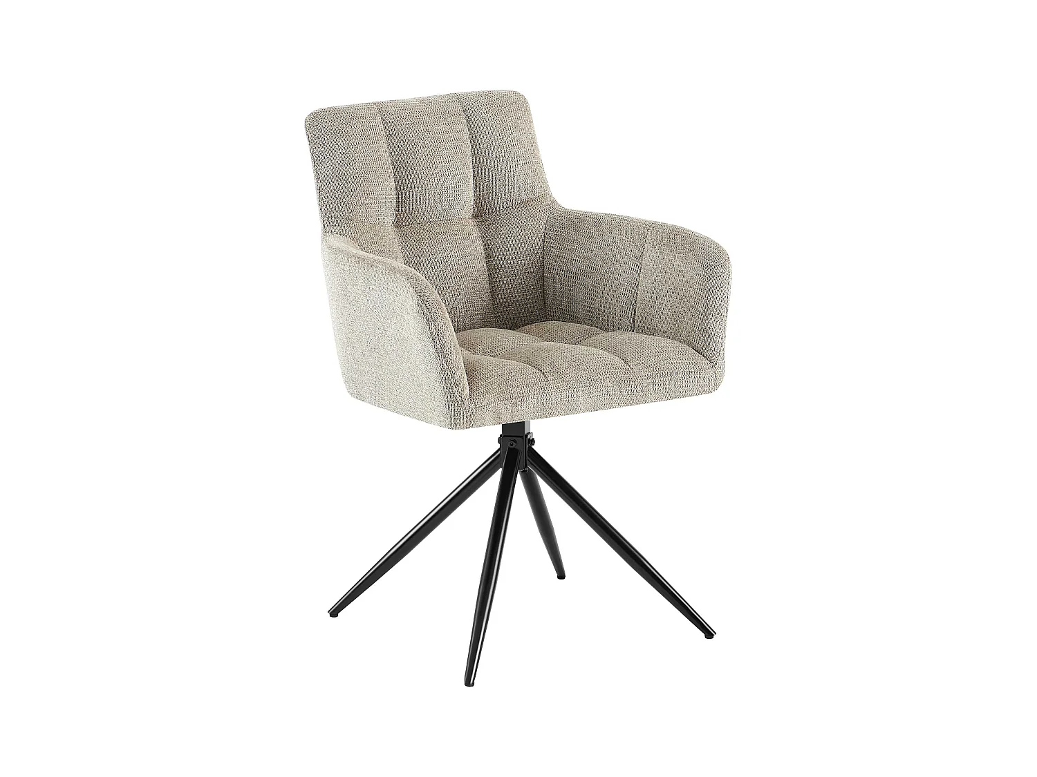 chaises avec accoudoirs - Tissu - Taupe - Jonah