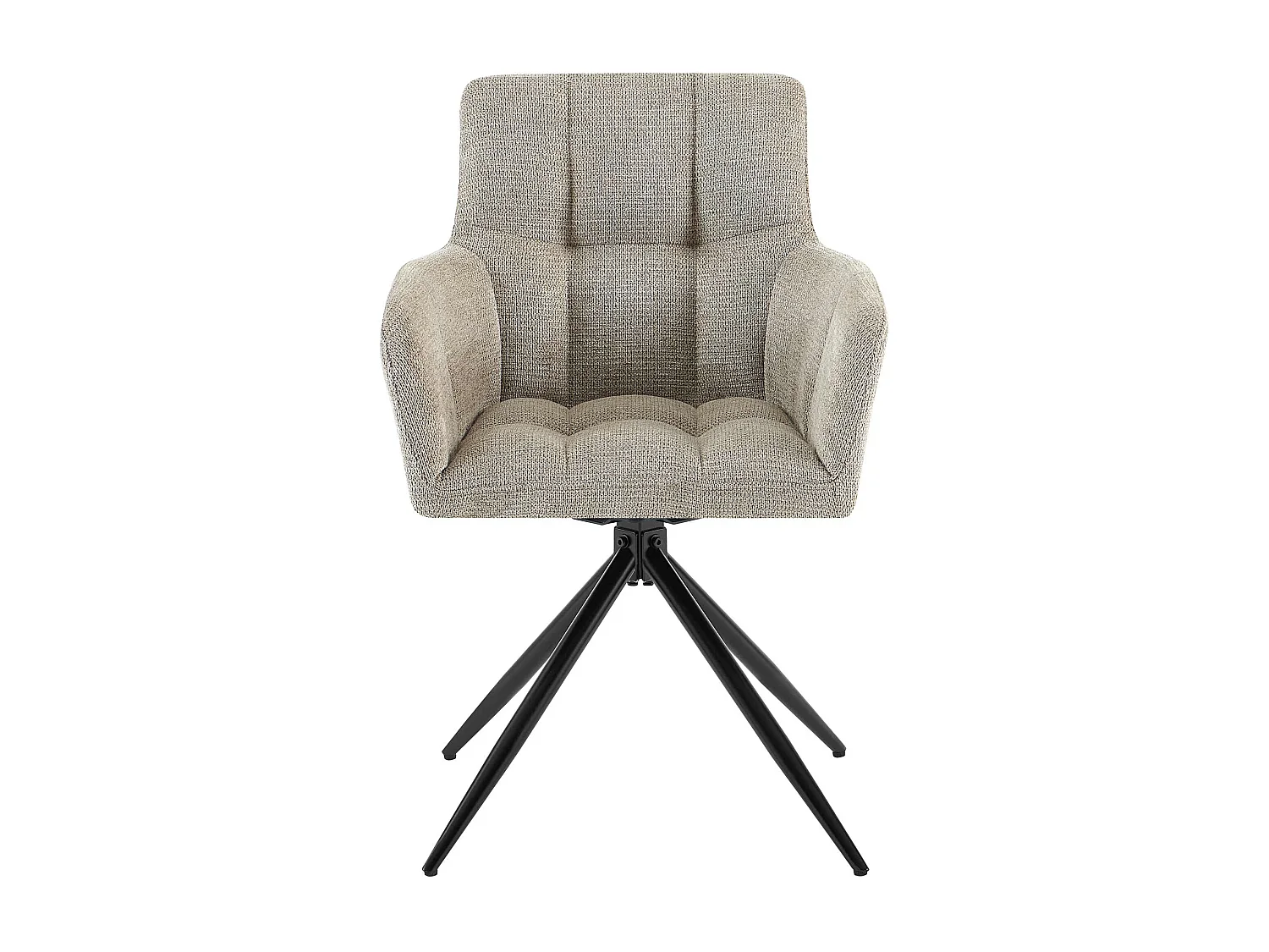 chaises avec accoudoirs - Tissu - Taupe - Jonah