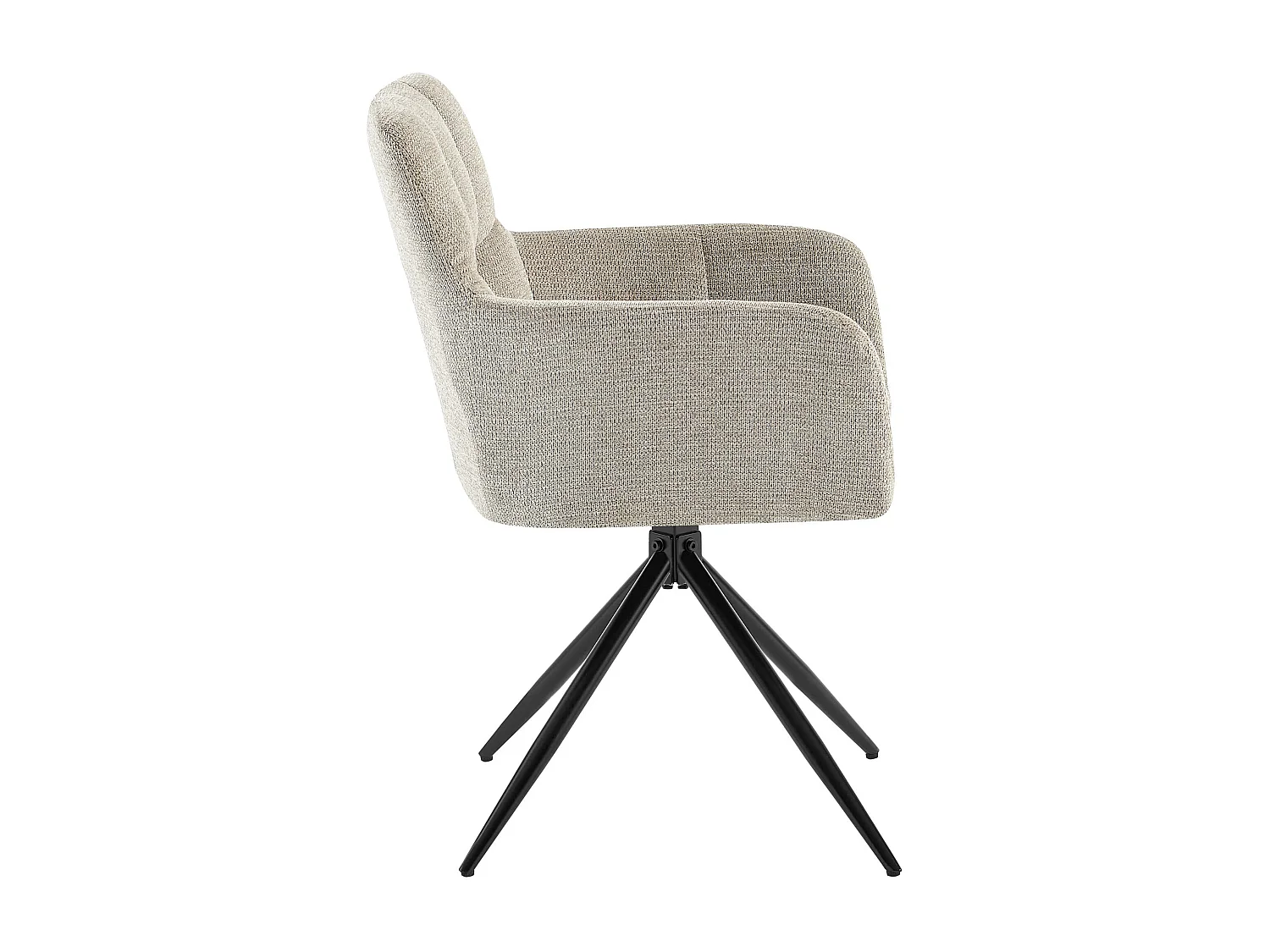 chaises avec accoudoirs - Tissu - Taupe - Jonah