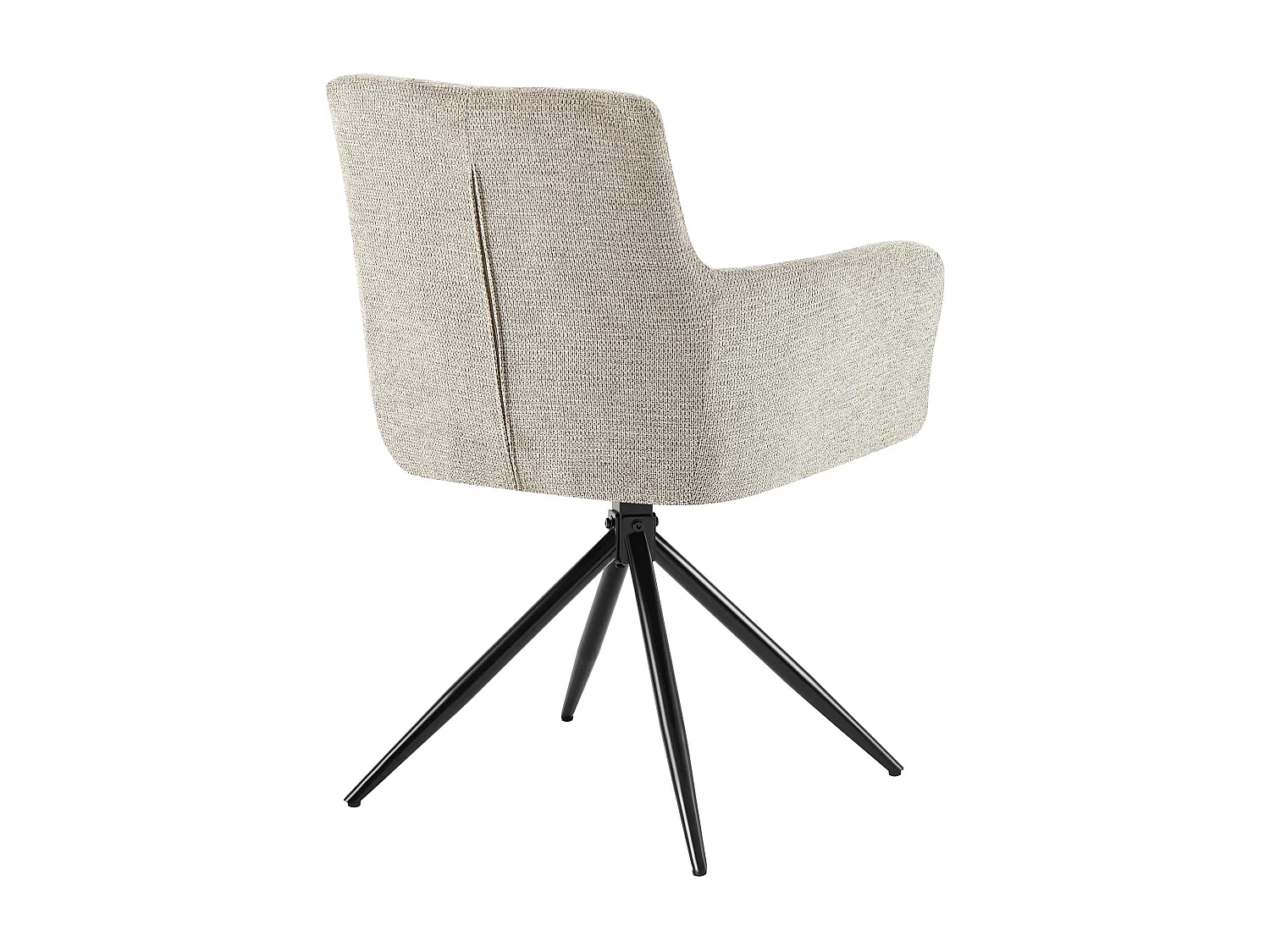 chaises avec accoudoirs - Tissu - Taupe - Jonah