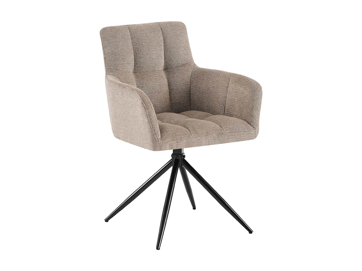 chaises avec accoudoirs - Tissu - Taupe - Jonah