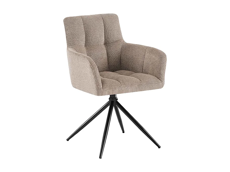 chaises avec accoudoirs - Tissu - Taupe - Jonah