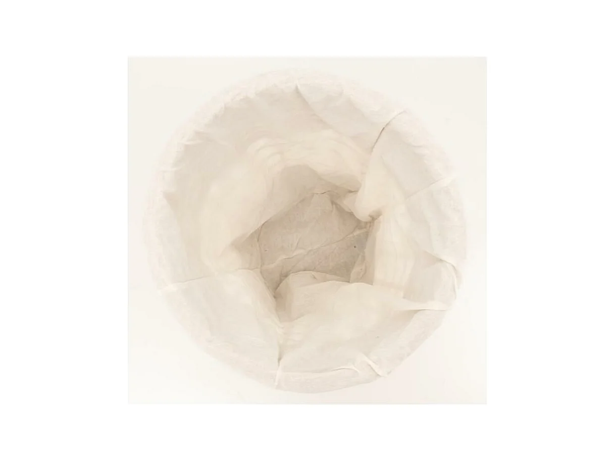 Set de 2 coffres à linge en osier naturel – Avec doublure coton et couvercle