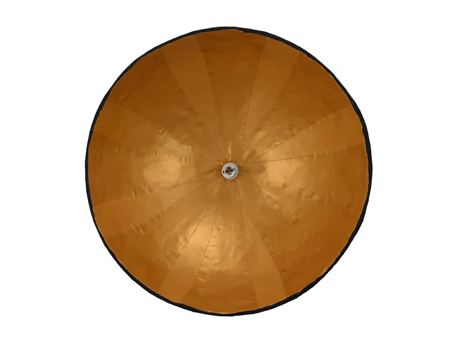 Suspension Noire et Dorée Ø70 cm E27 Style Nid d'Oiseau