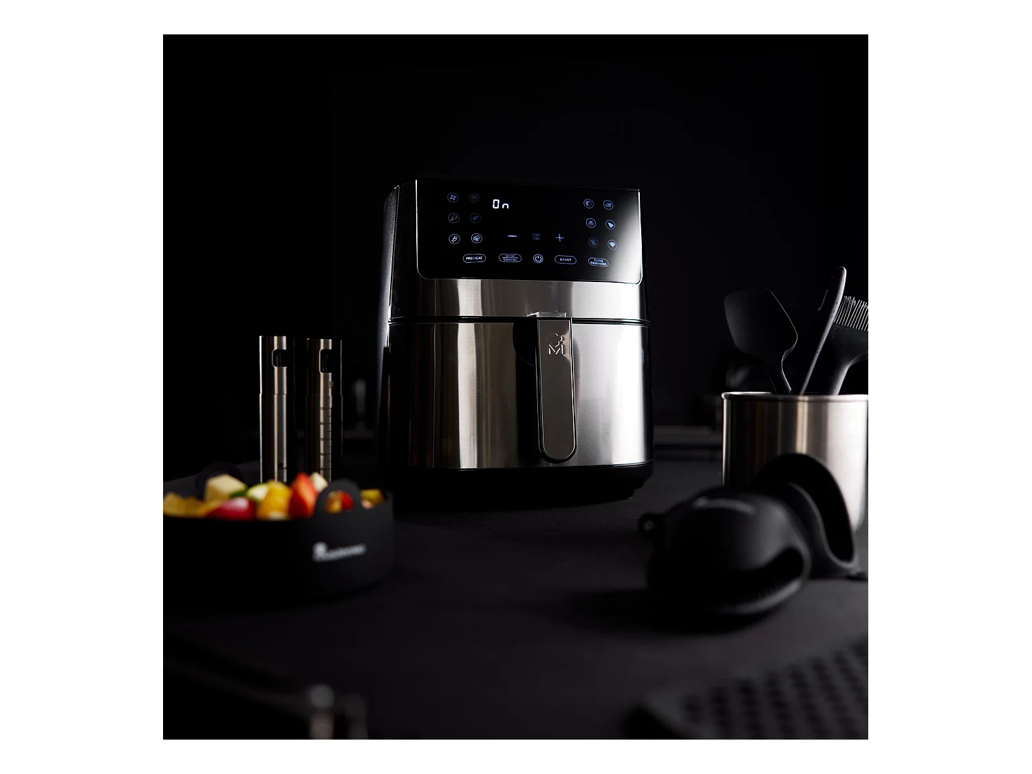 Friteuse à air 1 800 W avec écran tactile LED et contrôle de la température