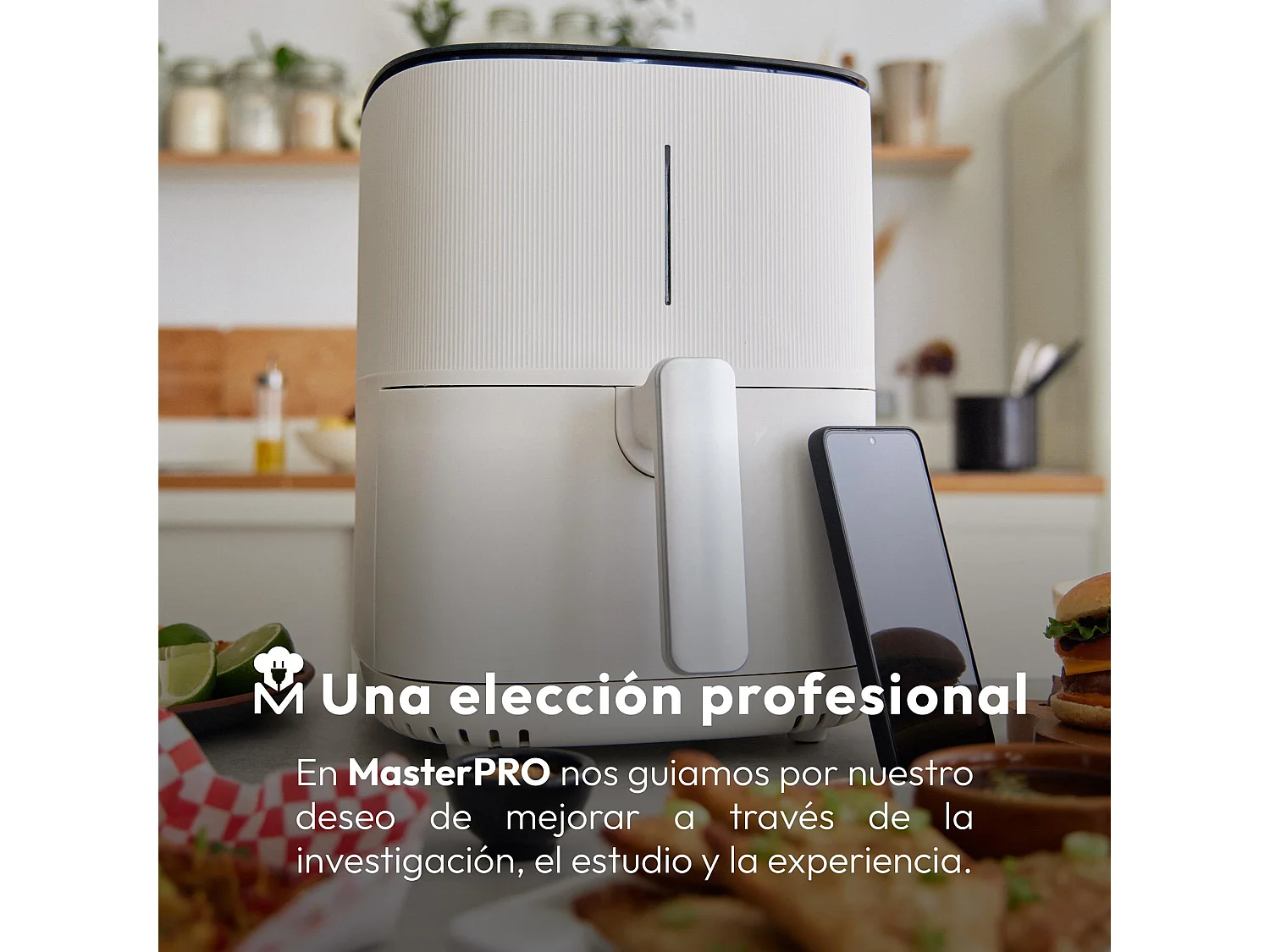 Friteuse à air 1500 W avec 12 programmes et revêtement antiadhésif