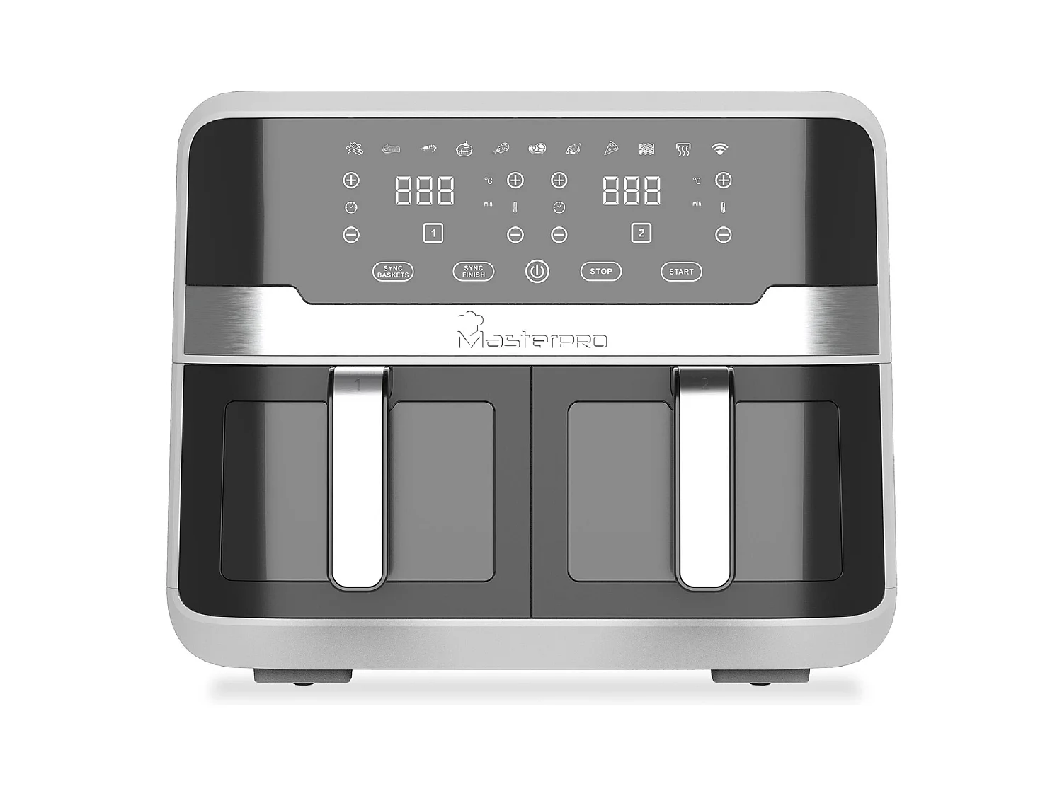 Friteuse à air double ROCKET 240W, contrôle de la durée et de la température