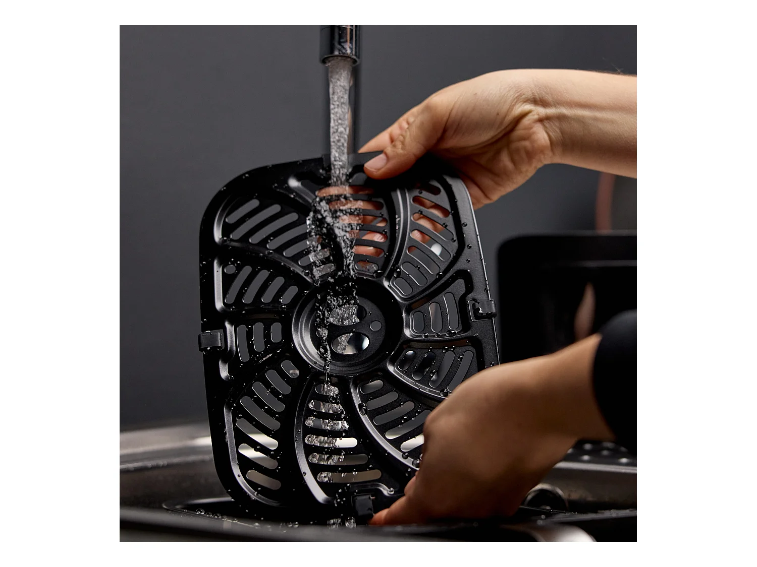 Friteuse à air double ROCKET 240W, contrôle de la durée et de la température