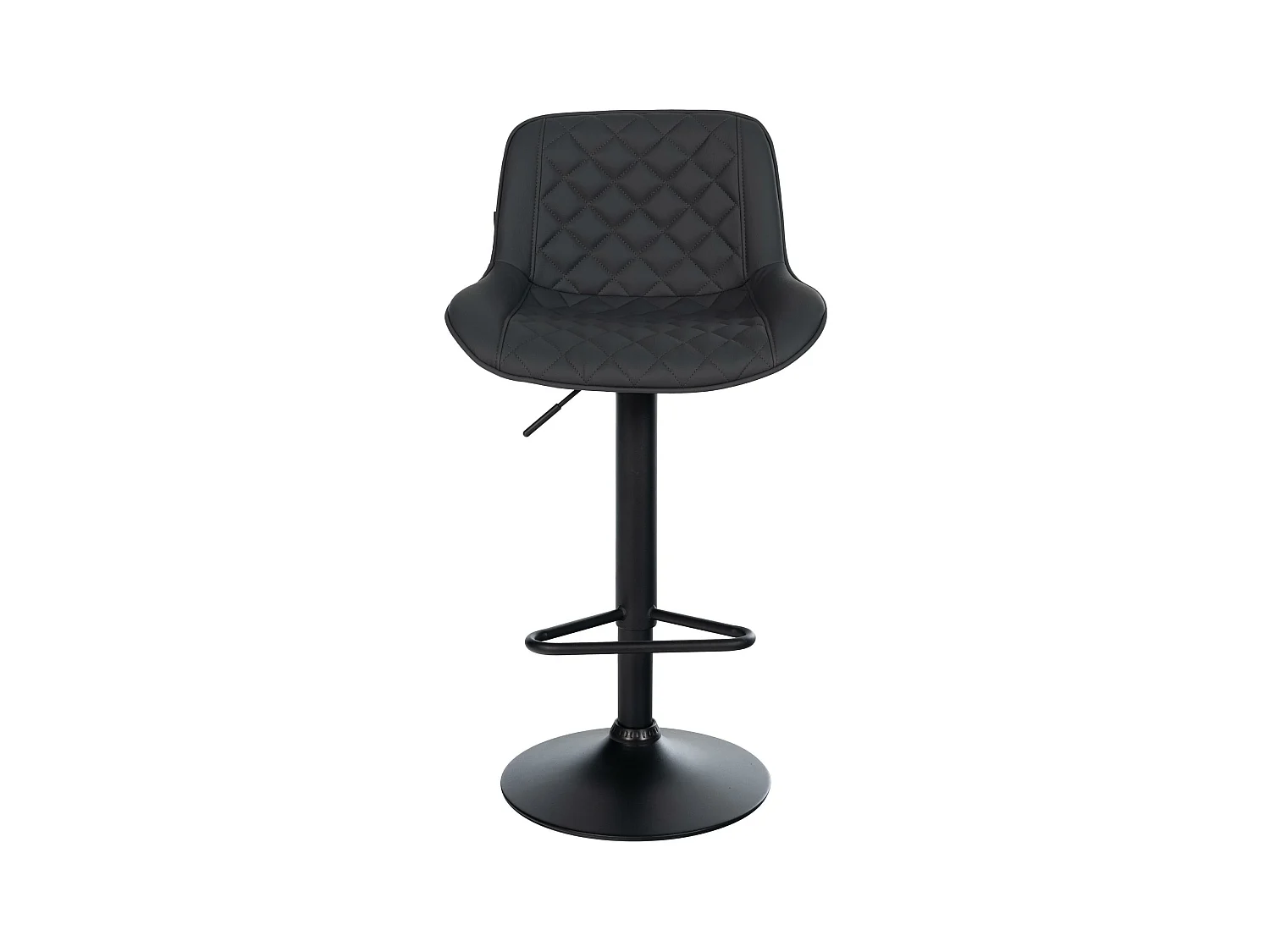 Tabouret de bar - Similicuir - Noir - Kasson