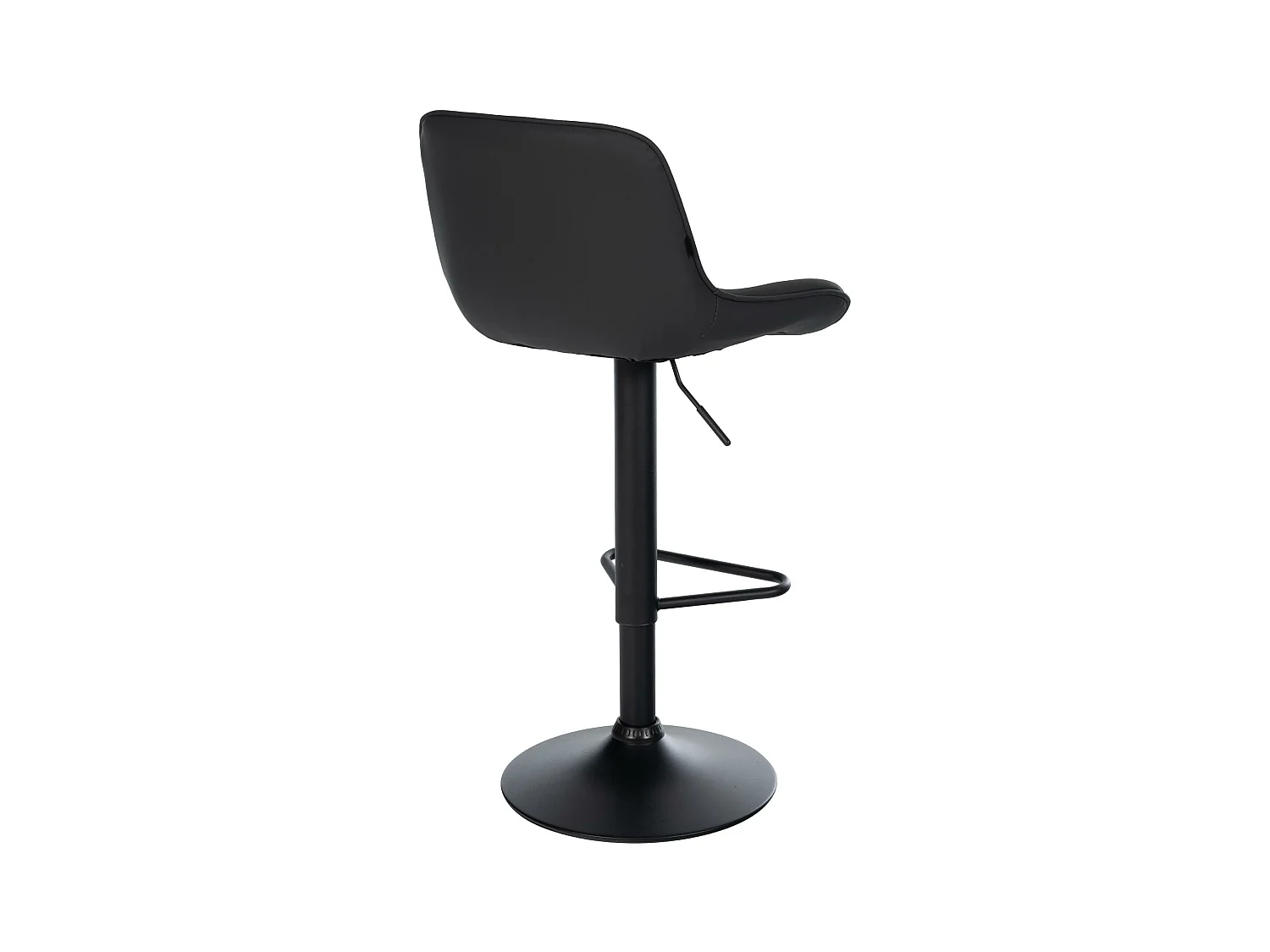 Tabouret de bar - Similicuir - Noir - Kasson