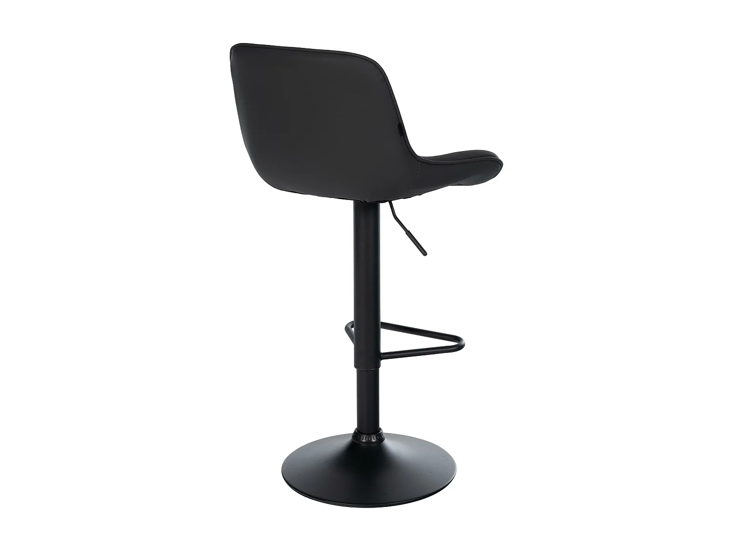 Tabouret de bar - Similicuir - Noir - Kasson