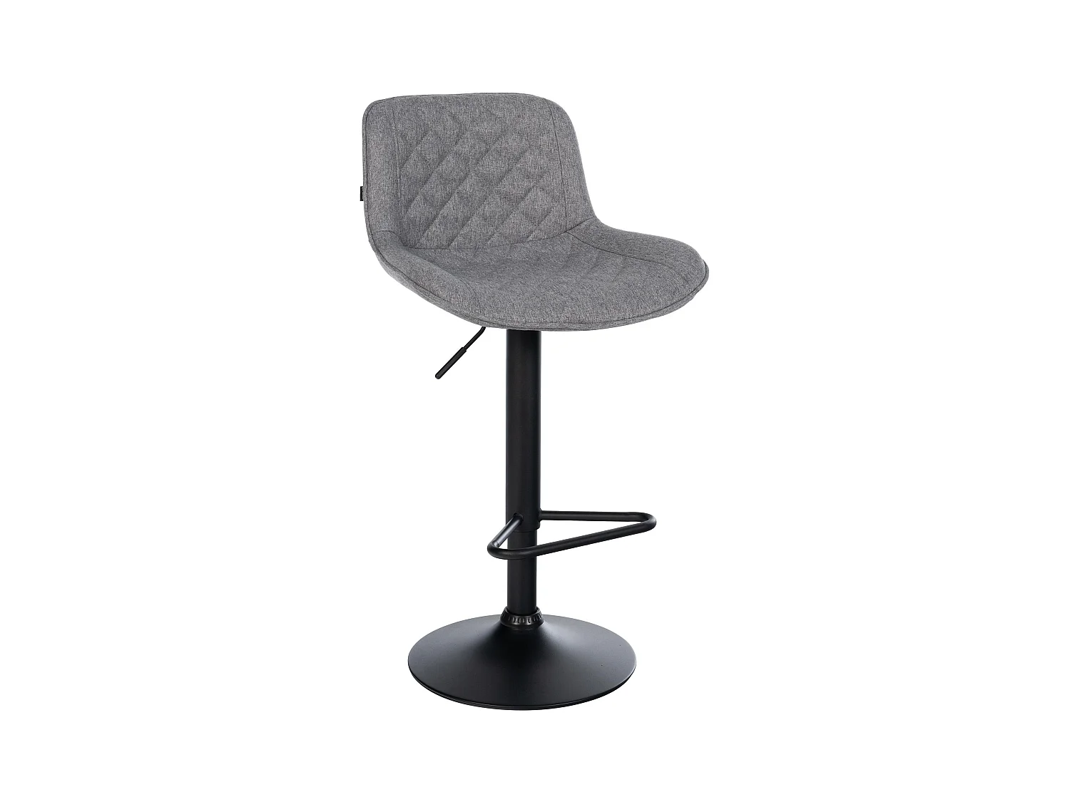 Tabouret de bar - Tissu - Gris foncé - Kasson
