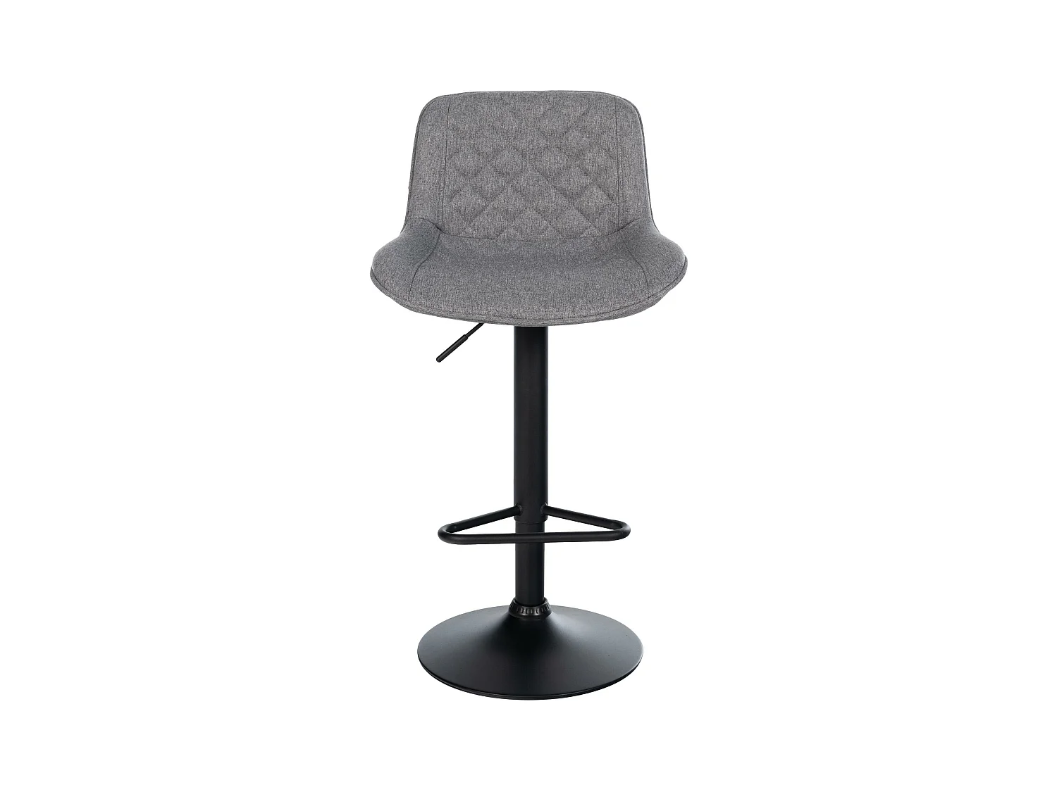 Tabouret de bar - Tissu - Gris foncé - Kasson