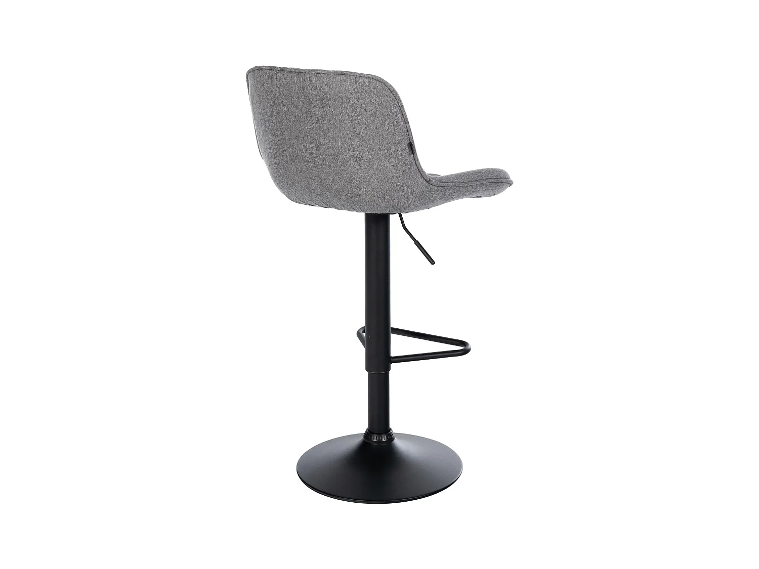 Tabouret de bar - Tissu - Gris foncé - Kasson