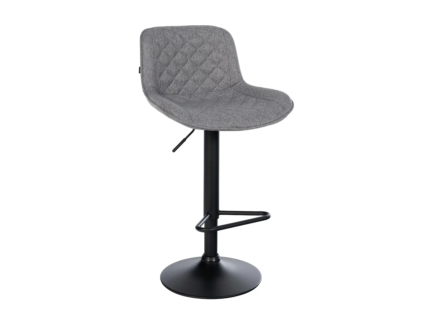 Tabouret de bar - Tissu - Gris foncé - Kasson