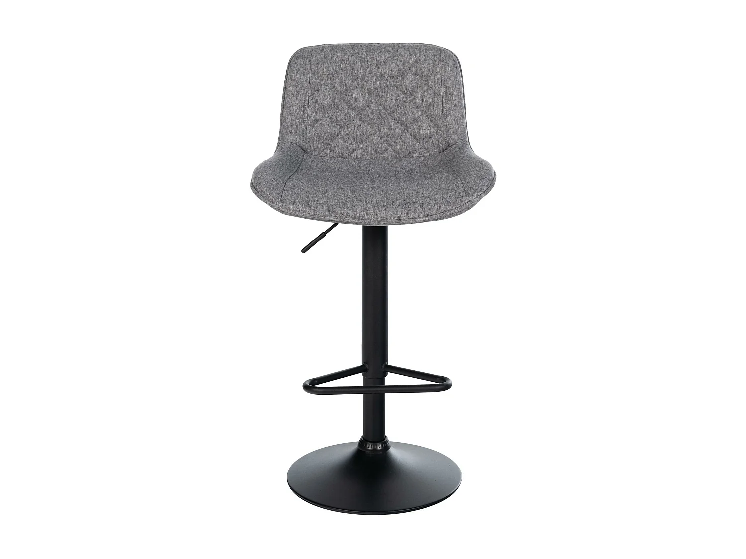 Tabouret de bar - Tissu - Gris foncé - Kasson