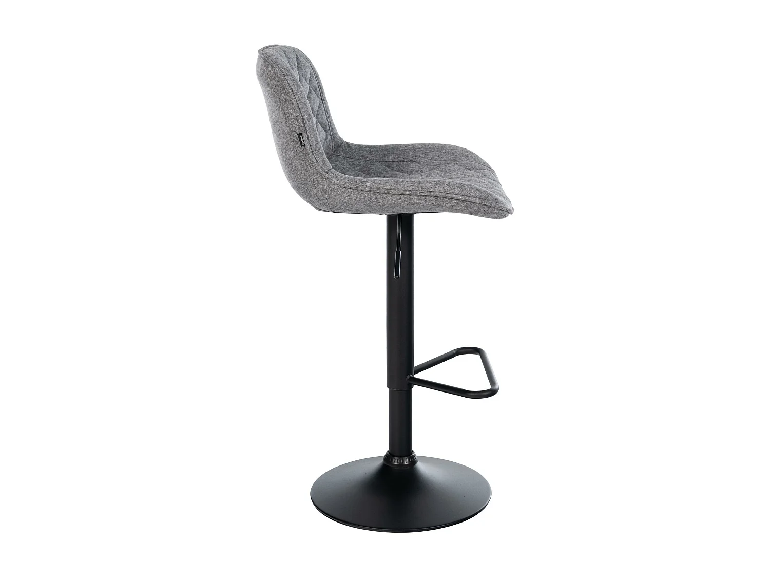 Tabouret de bar - Tissu - Gris foncé - Kasson