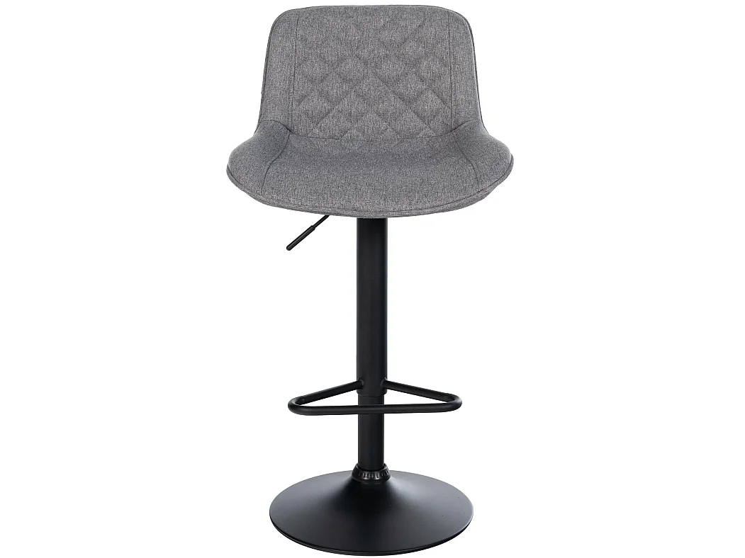Tabouret de bar - Tissu - Gris foncé - Kasson