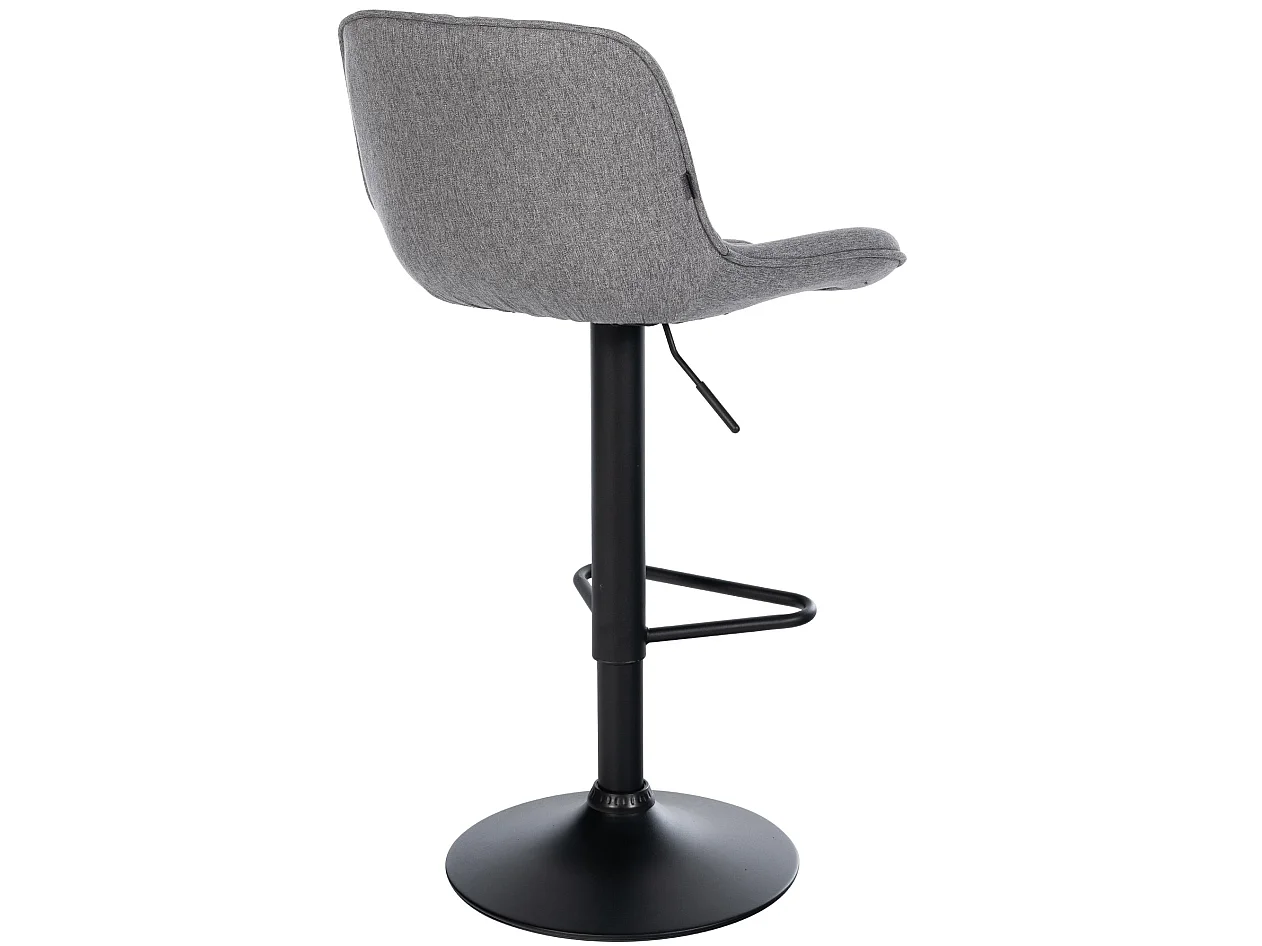 Tabouret de bar - Tissu - Gris foncé - Kasson