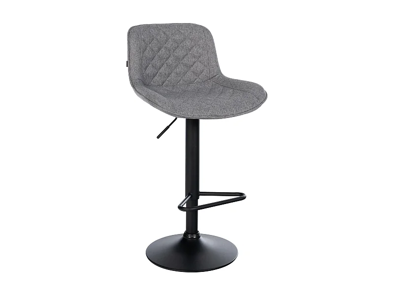 Tabouret de bar - Tissu - Gris foncé - Kasson
