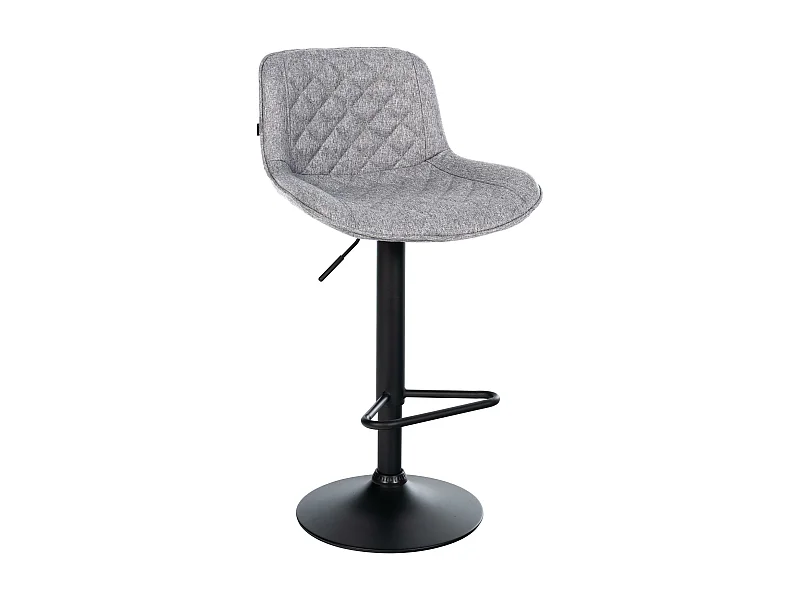 Tabouret de bar - Tissu - Gris - Kasson