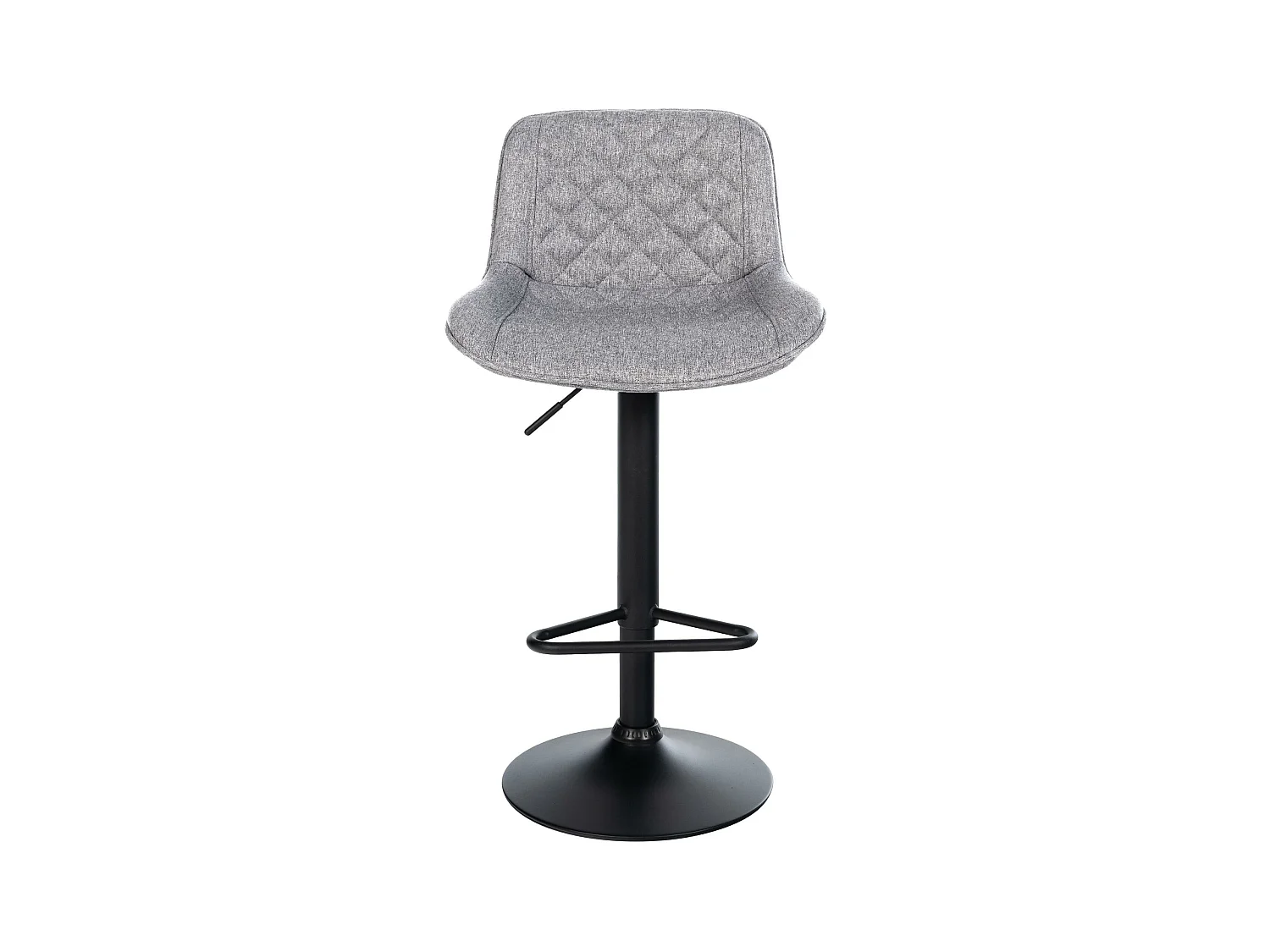 Tabouret de bar - Tissu - Gris - Kasson
