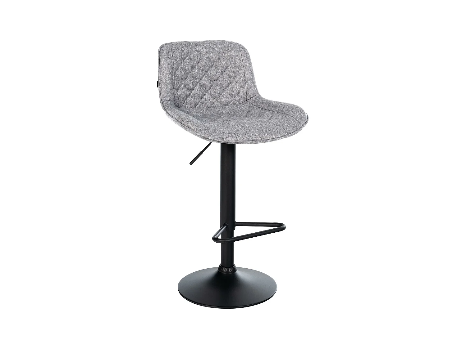 Tabouret de bar - Tissu - Gris - Kasson