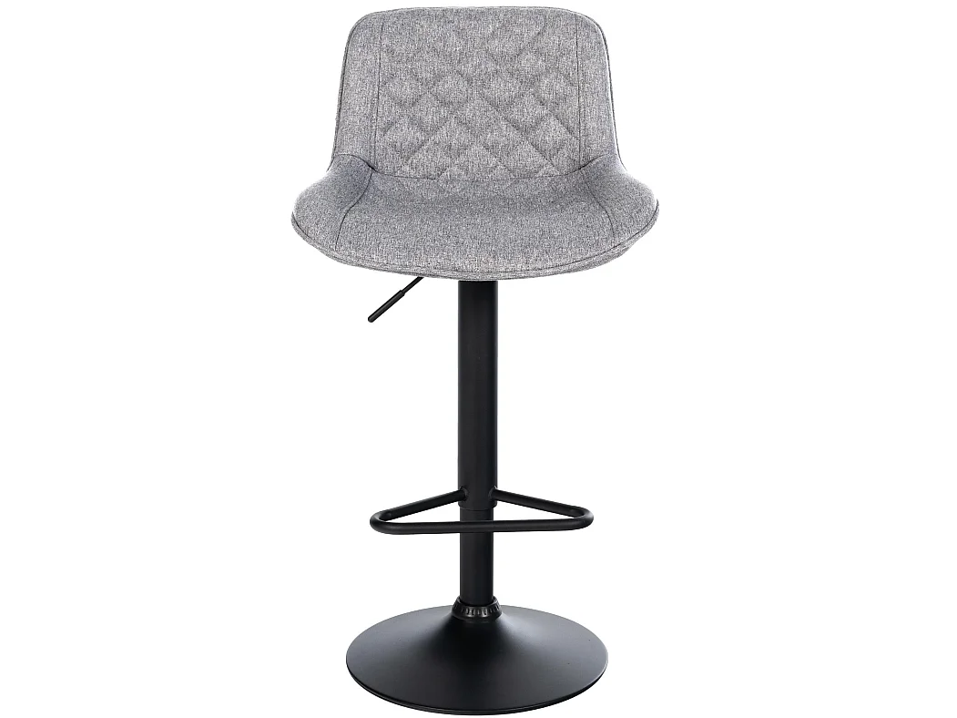 Tabouret de bar - Tissu - Gris - Kasson