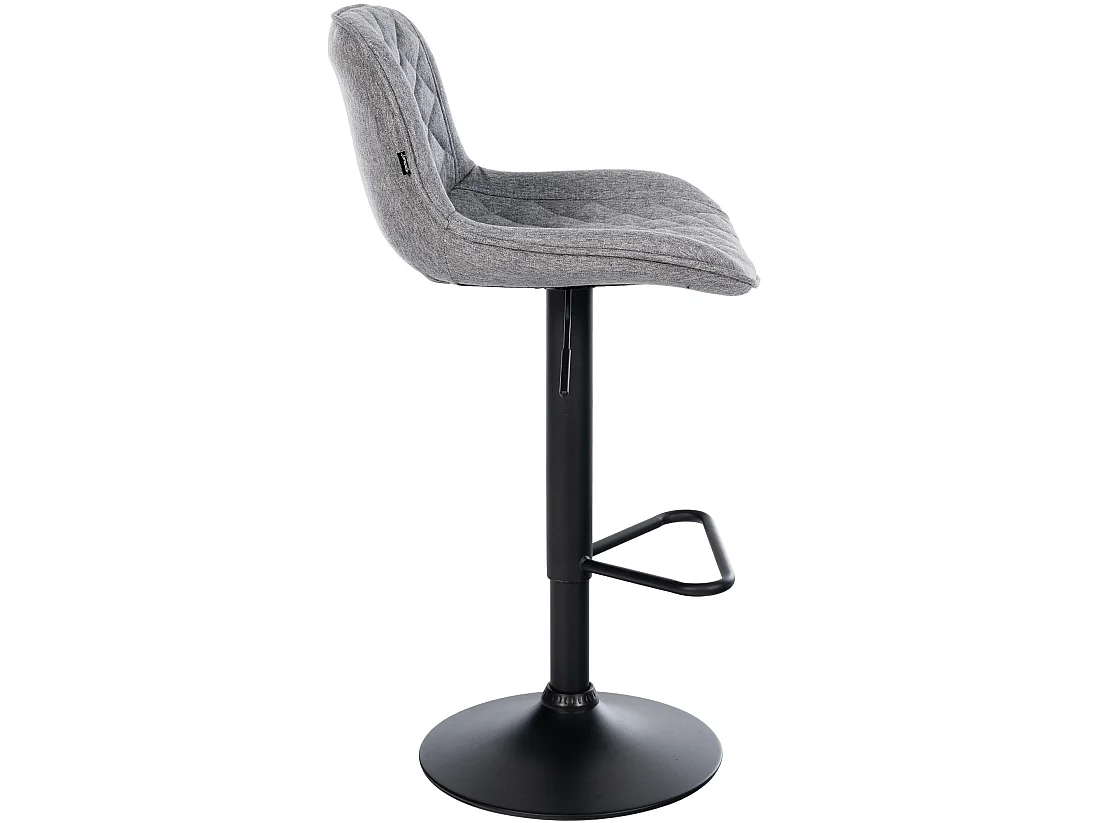 Tabouret de bar - Tissu - Gris - Kasson