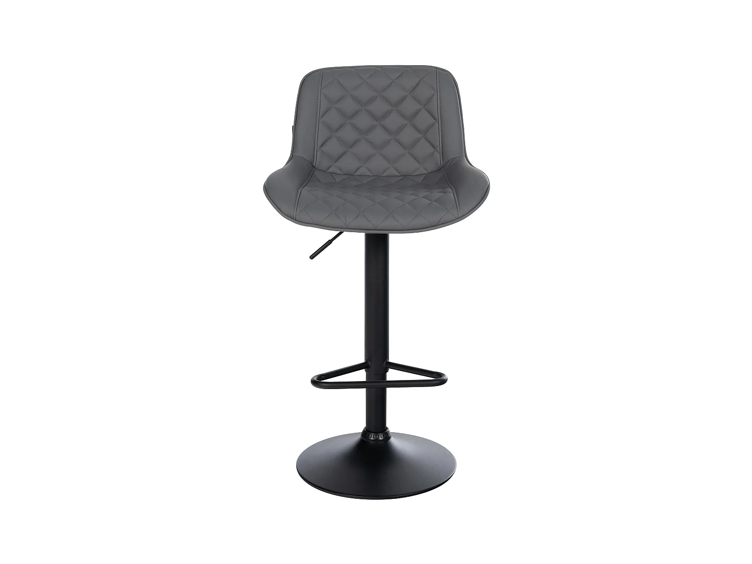 Tabouret de bar - Similicuir - Gris - Kasson