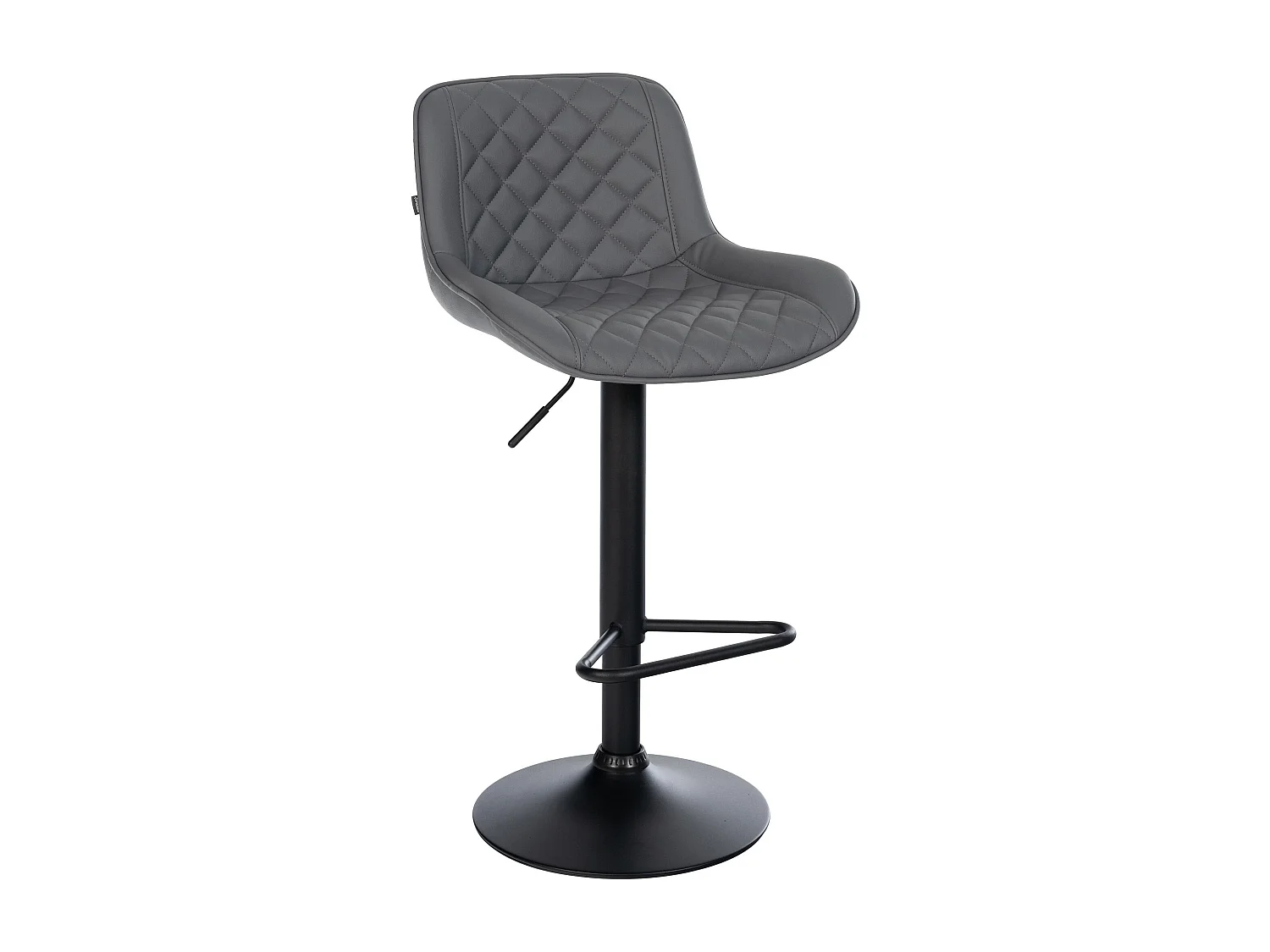 Tabouret de bar - Similicuir - Gris - Kasson