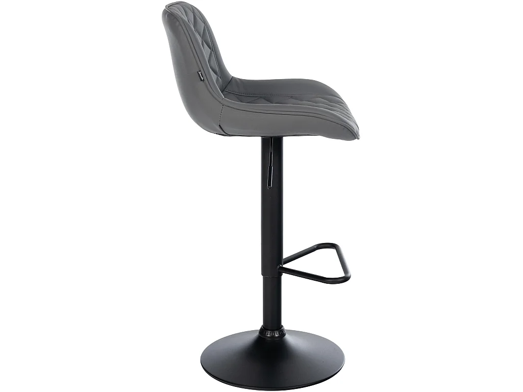 Tabouret de bar - Similicuir - Gris - Kasson