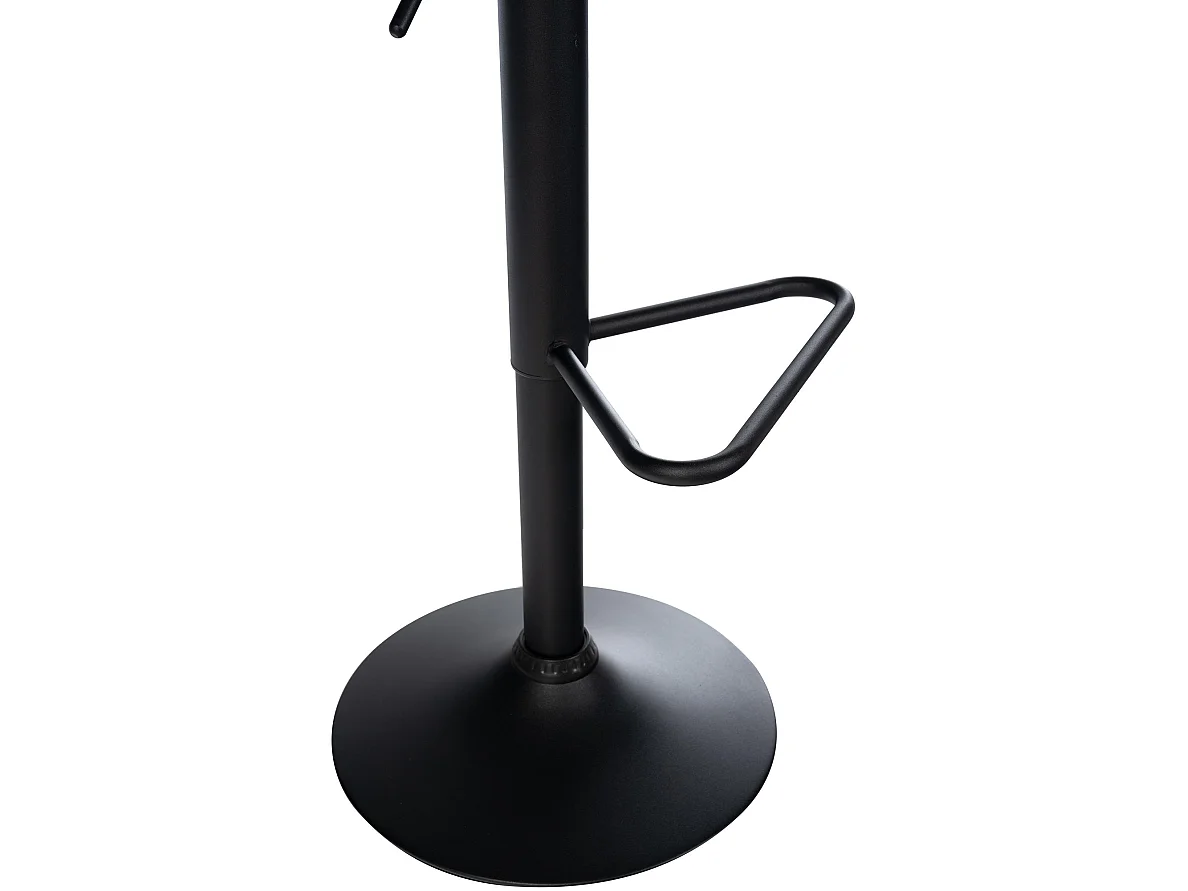 Tabouret de bar - Similicuir - Gris - Kasson