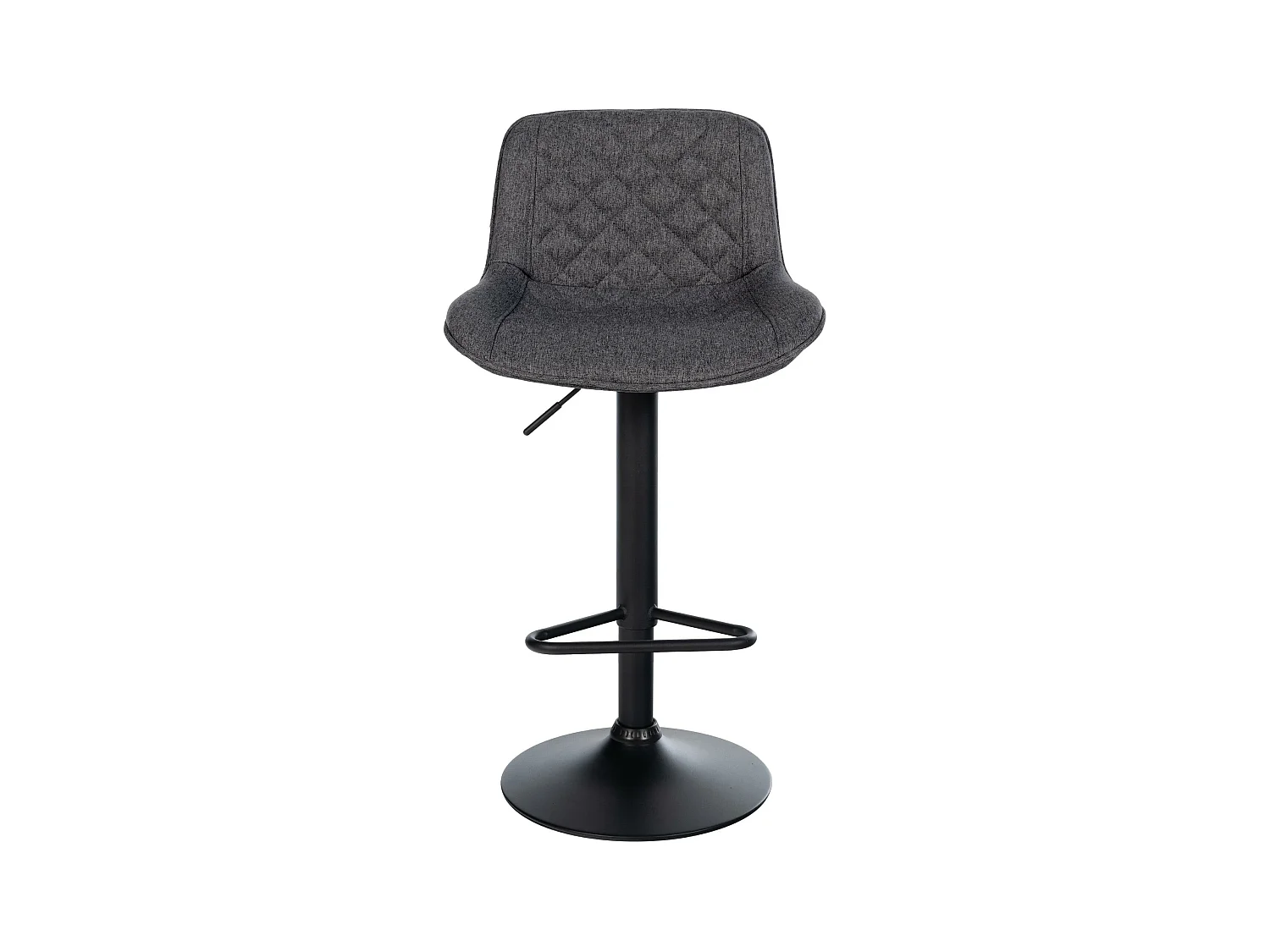 Tabouret de bar - Tissu - Noir - Kasson