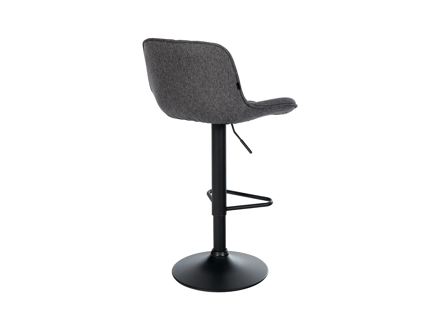 Tabouret de bar - Tissu - Noir - Kasson