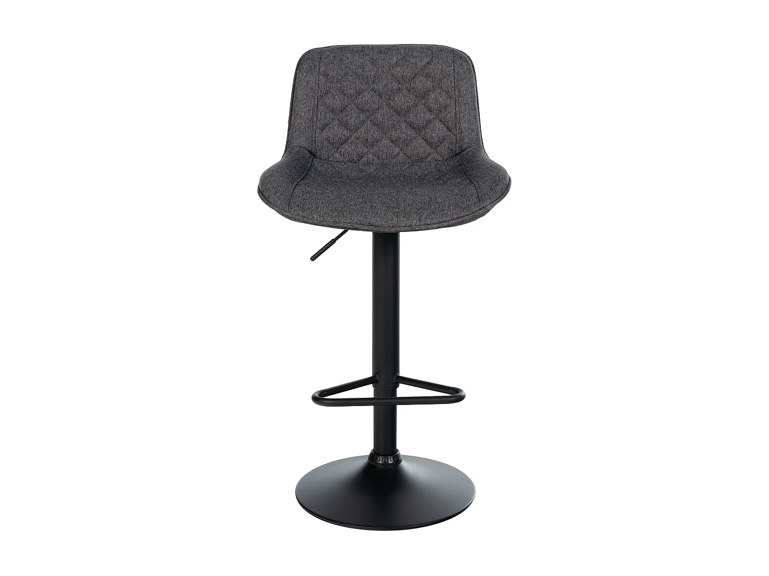 Tabouret de bar - Tissu - Noir - Kasson